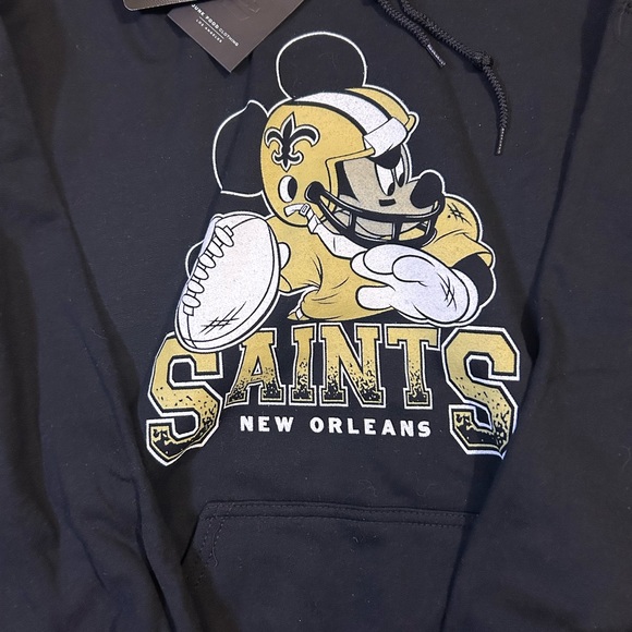 Junk Food Clothing Black and Gold Saints Disney Hoodie - Picture 2 of 4